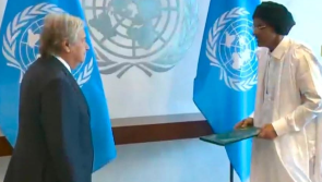 Diplomatie : Le nouvel Ambassadeur de Mauritanie à l'ONU présente ses lettres de créance à António Guterres